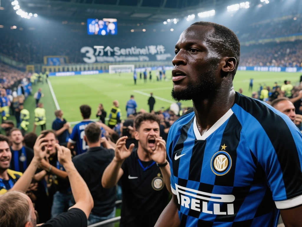 国米球迷怒火难平！3万个哨子准备嘘卢卡库，却被官方叫停